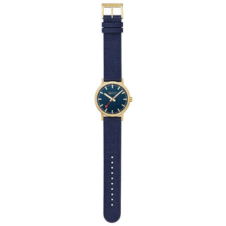 Classic, 40 mm, Tiefseeblaue goldene Uhr, A660.30360.40SBQ, Frontansicht