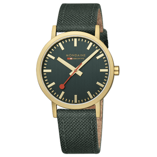 Classic, 40 mm, Waldgrüne goldene Uhr, A660.30360.60SBS, Frontansicht