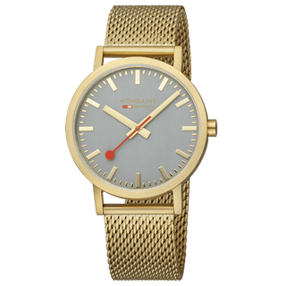 Classic, 40 mm, Good Gray goldene Edelstahluhr, A660.30360.80SBM, Frontansicht