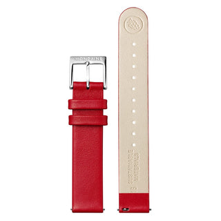 Rotes Veganes Traubenleder Armband, 16 mm
