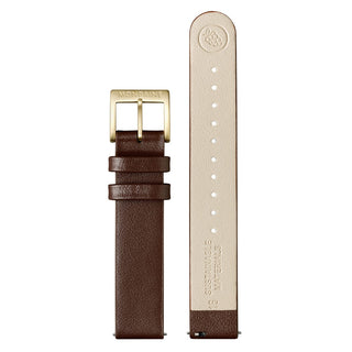 Braunes Veganes Traubenleder Armband, 16mm