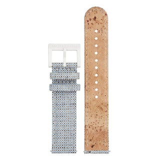 Textile strap with cork lining, 20mm