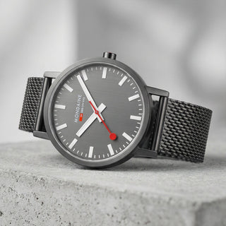 Classic, IP Grau Edelstahl, 40 mm, Frontansicht