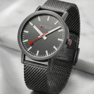 Classic, IP Grau Edelstahl, 40 mm, Frontansicht