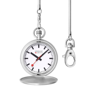 Pocket Watch, Stainless Steel, 48 mm	, Front view