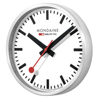 Wanduhr silber, 25cm, A990.CLOCK.16SBB