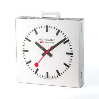 Silver Coloured Wall clock, 40cm