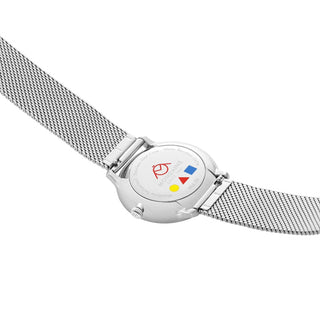 Doppio, Edelstahl, 33 mm	, Ansicht des Gehäusebodens 