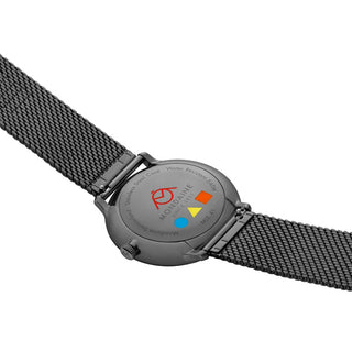 Doppio, Edelstahl, 41 mm	, Ansicht des Gehäusebodens 