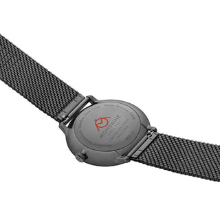 Doppio Mirror Limited Edition, Edelstahl, 41 mm, Ansicht des Gehäusebodens