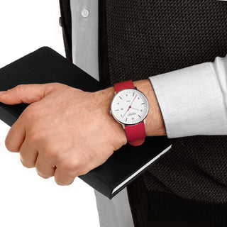 Doppio Solar, Rotes Veganes Apfelleder, 41 mm