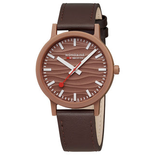 essence Mocha Limited Edition, Braunes Veganes Traubenleder, 41 mm	, Frontansicht