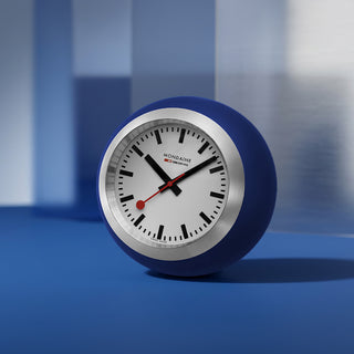Blaue Tisch-Uhr, 60 mm