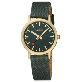 Classic, 36 mm, Waldgrüne goldene Uhr, A660.30314.60SBS, Frontansicht