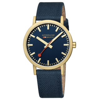Classic, 40 mm, Tiefseeblaue goldene Uhr, A660.30360.40SBQ, Frontansicht