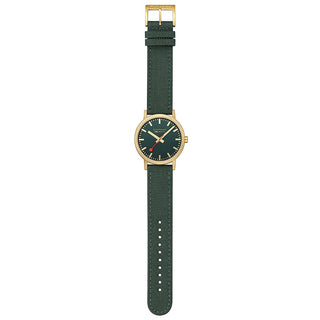 Classic, 40 mm, Waldgrüne goldene Uhr, A660.30360.60SBS, Frontansicht