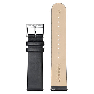 Simply Elegant, 41 mm, black leather watch, A638.30350.11SBO
