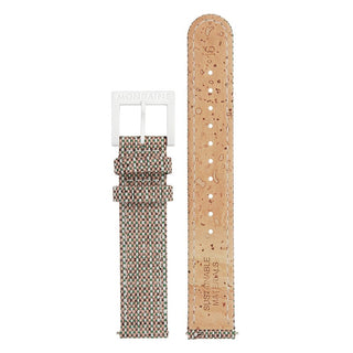 Textile strap with cork lining, 16mm, FTM.3116.70A.K