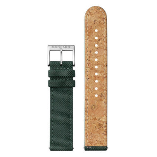 Classic, 36 mm, Waldgrüne Uhr, A660.30314.60SBF, Vorder- und Rückansicht des Armbands