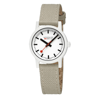 essence white, 32mm, nachhaltige Uhr für Damen, MS1.32110.LS, Frontansicht
