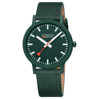 essence, 41mm, Park-Grüne nachhaltige Uhr, MS1.41160.LF, Frontansicht