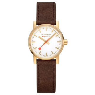 evo2, 30mm, goldene Edelstahluhr, MSE.30112.LG, Frontansicht